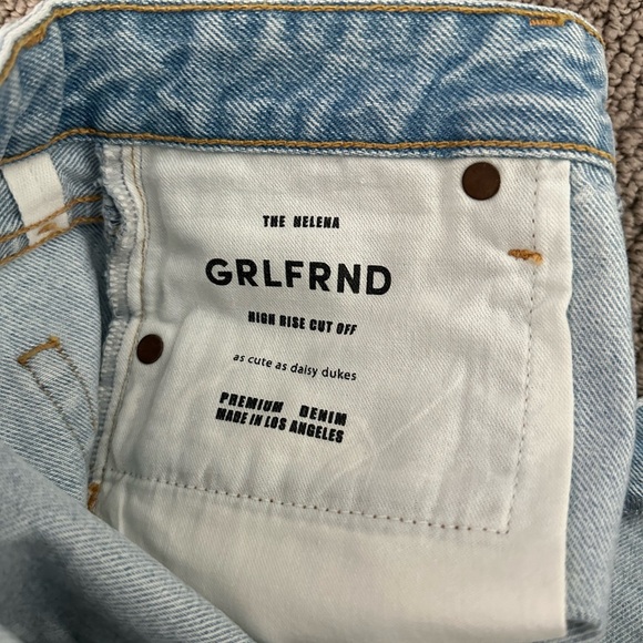 NWOT GRLFRND Helena High Rise Cut Off Short 24 - Picture 9 of 9